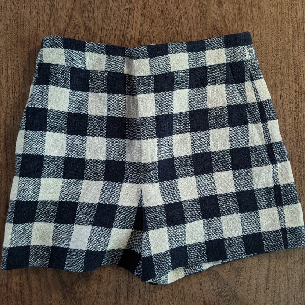 Zara Plaid Shorts Size M